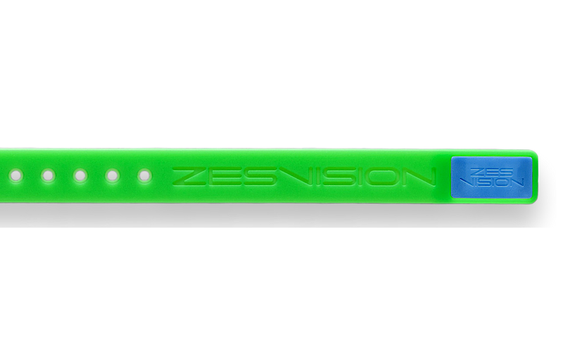 ZES Sports Armand - Armband grün und Case blau