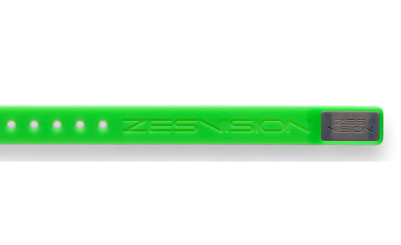 ZES Sports Armand - Armband grün und Case grau