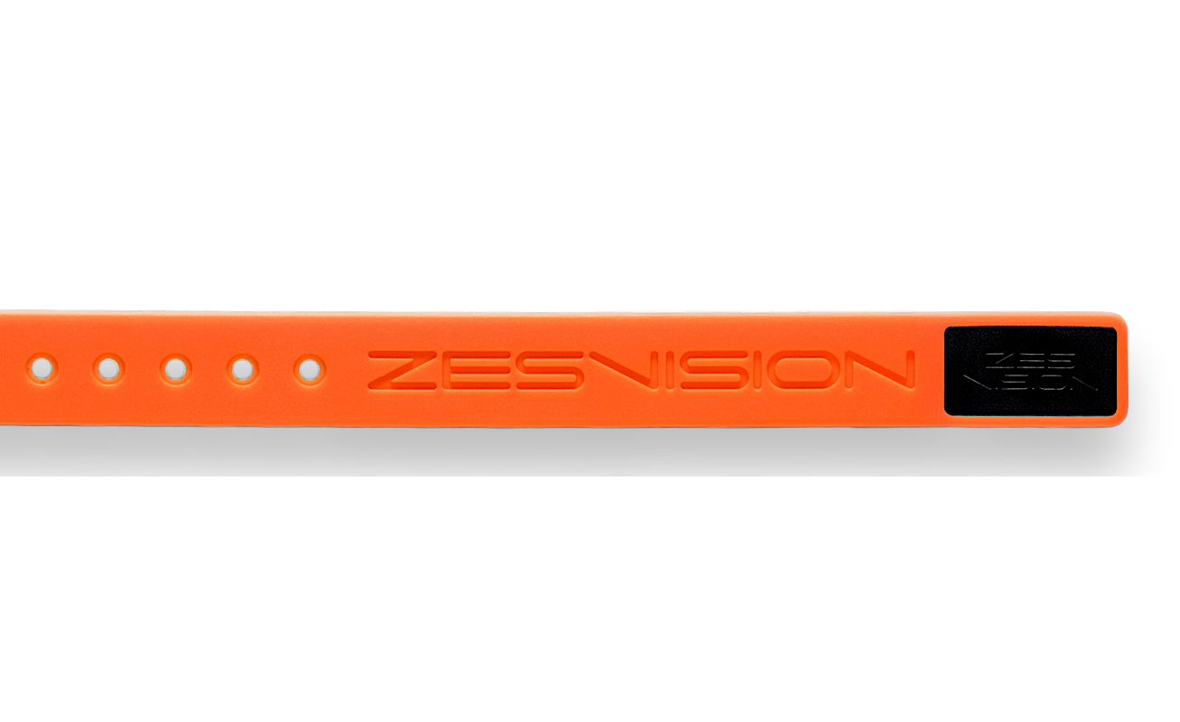 ZES Sports Armand - Armband orange und Case schwarz