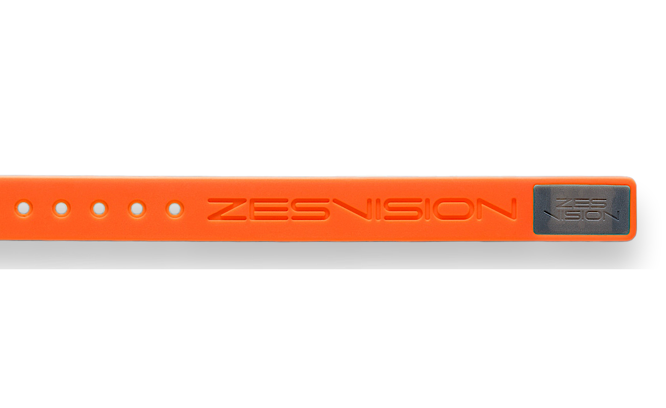ZES Sports Armand - Armband orange und Case grau