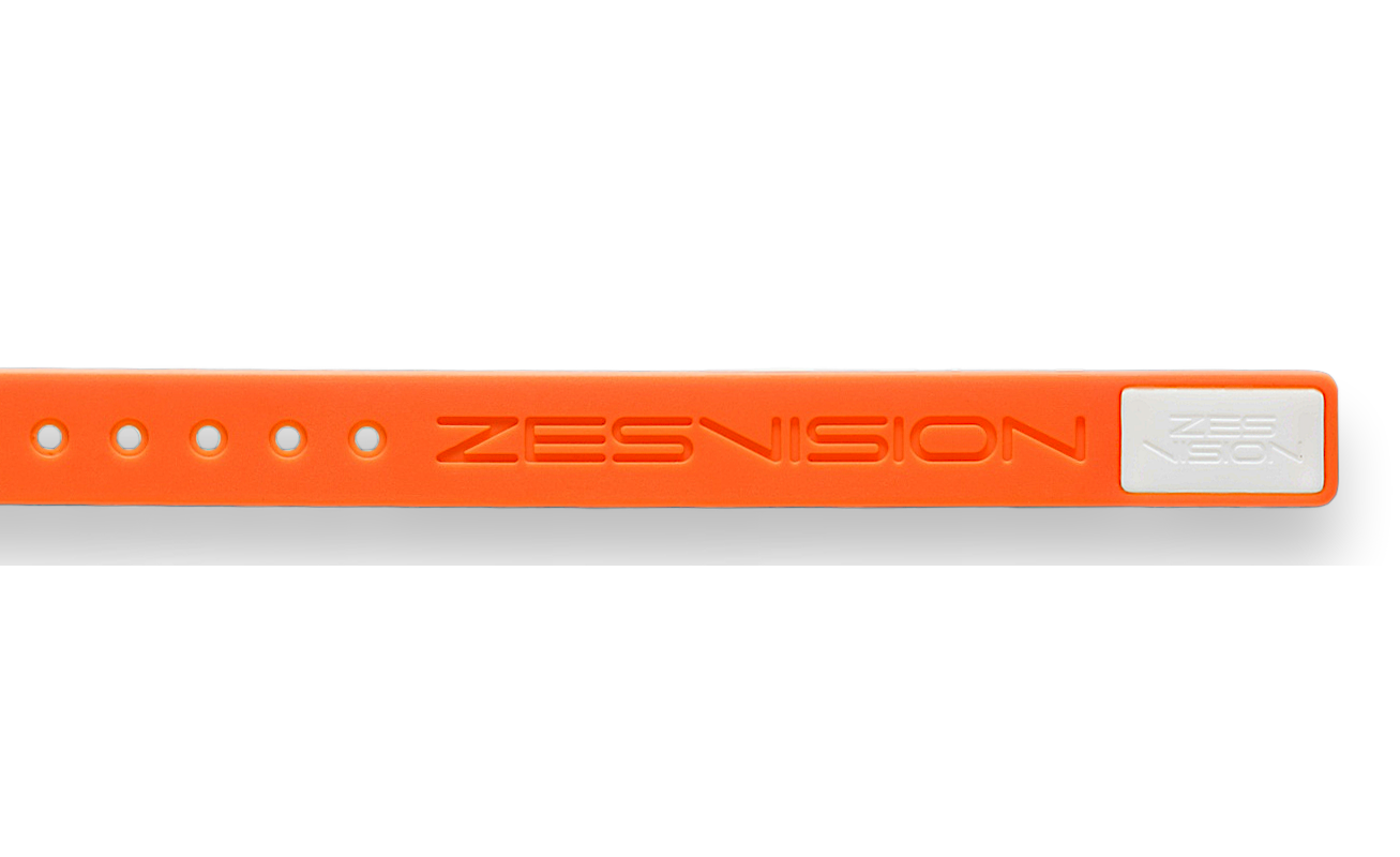 ZES Sports Armand - Armband orange und Case weiss