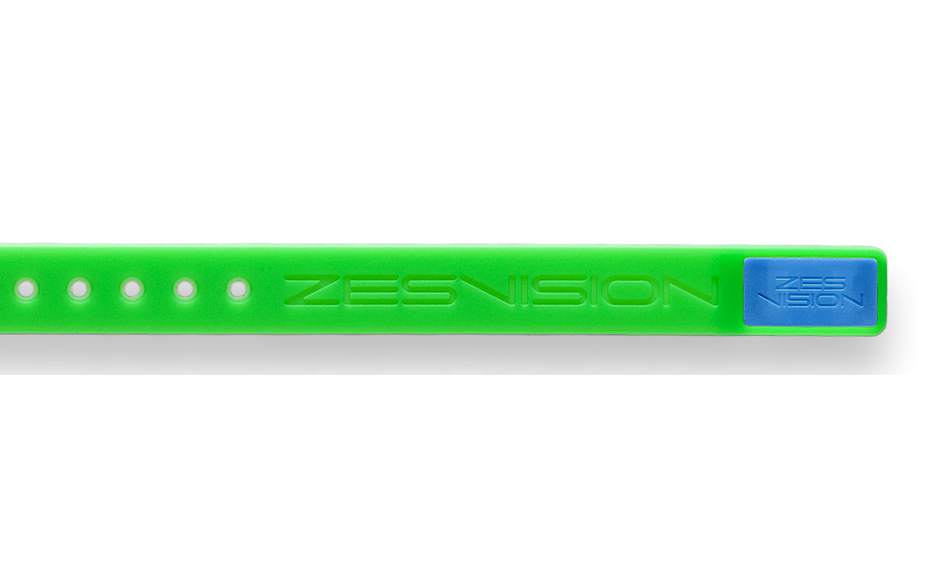 ZES Sports Bracelet - bracelet green and case blue
