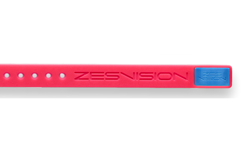 ZES Sports Bracelet - Bracelet magenta and Case blue