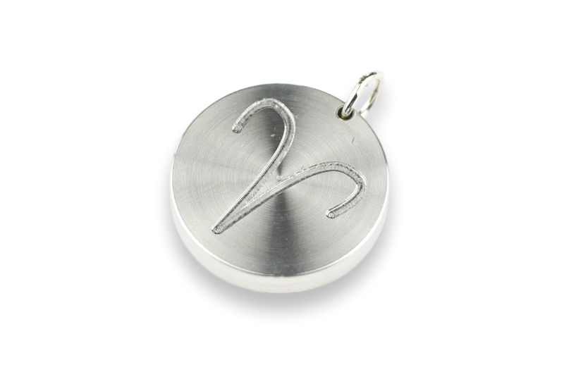 ZES Bodyguard 25 stainless steel with star sign Aries engraving