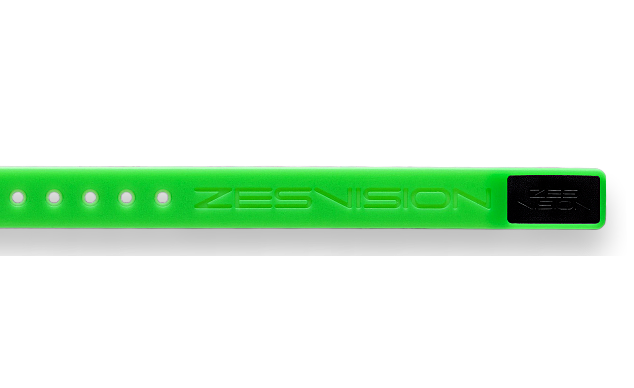 ZES Sports náramok - Náramok zelený a púzdro čierne