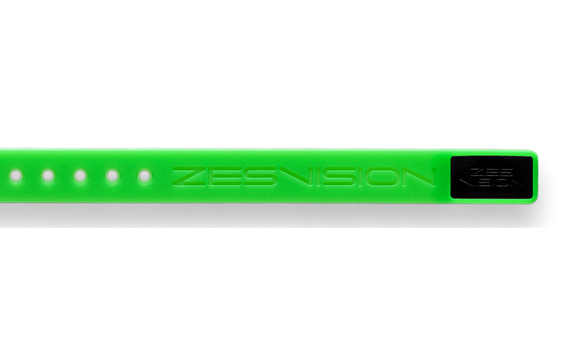 ZES Sports náramok - Náramok zelený a púzdro čierne