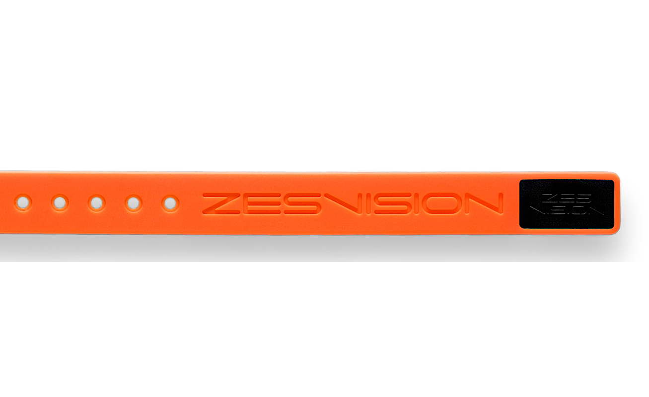 ZES Sports náramok - Náramok oranžový a púzdro čierne