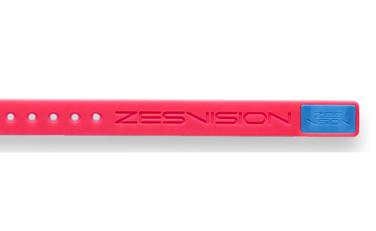 ZES Sports Armand - Armband magenta und Case blau