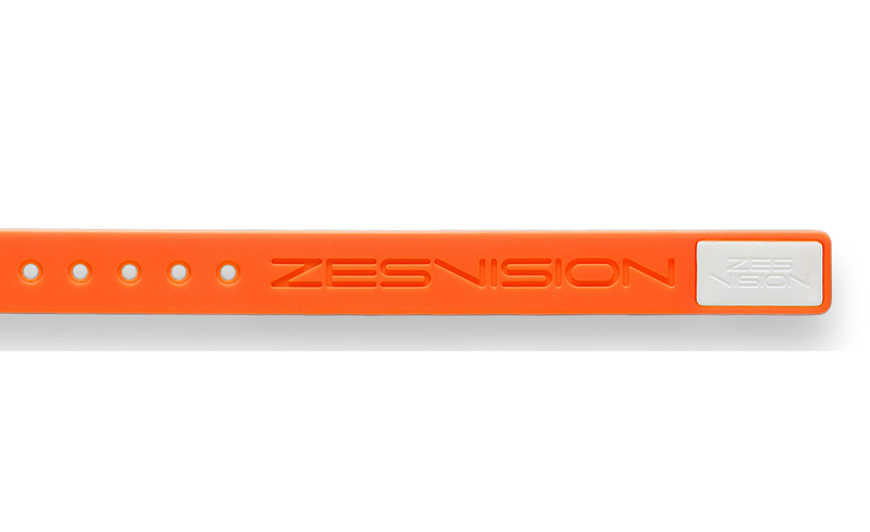 ZES Sports Armand - Armband orange und Case weiss